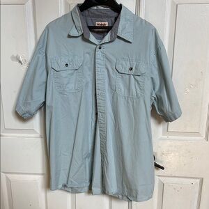 Wrangler Sky Blue Button-Up Shirt